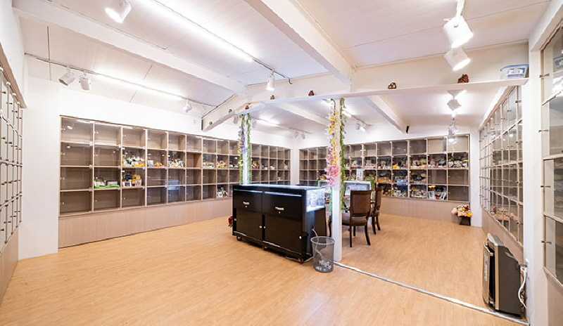 굿바이엔젤 로비와 안치실 모습